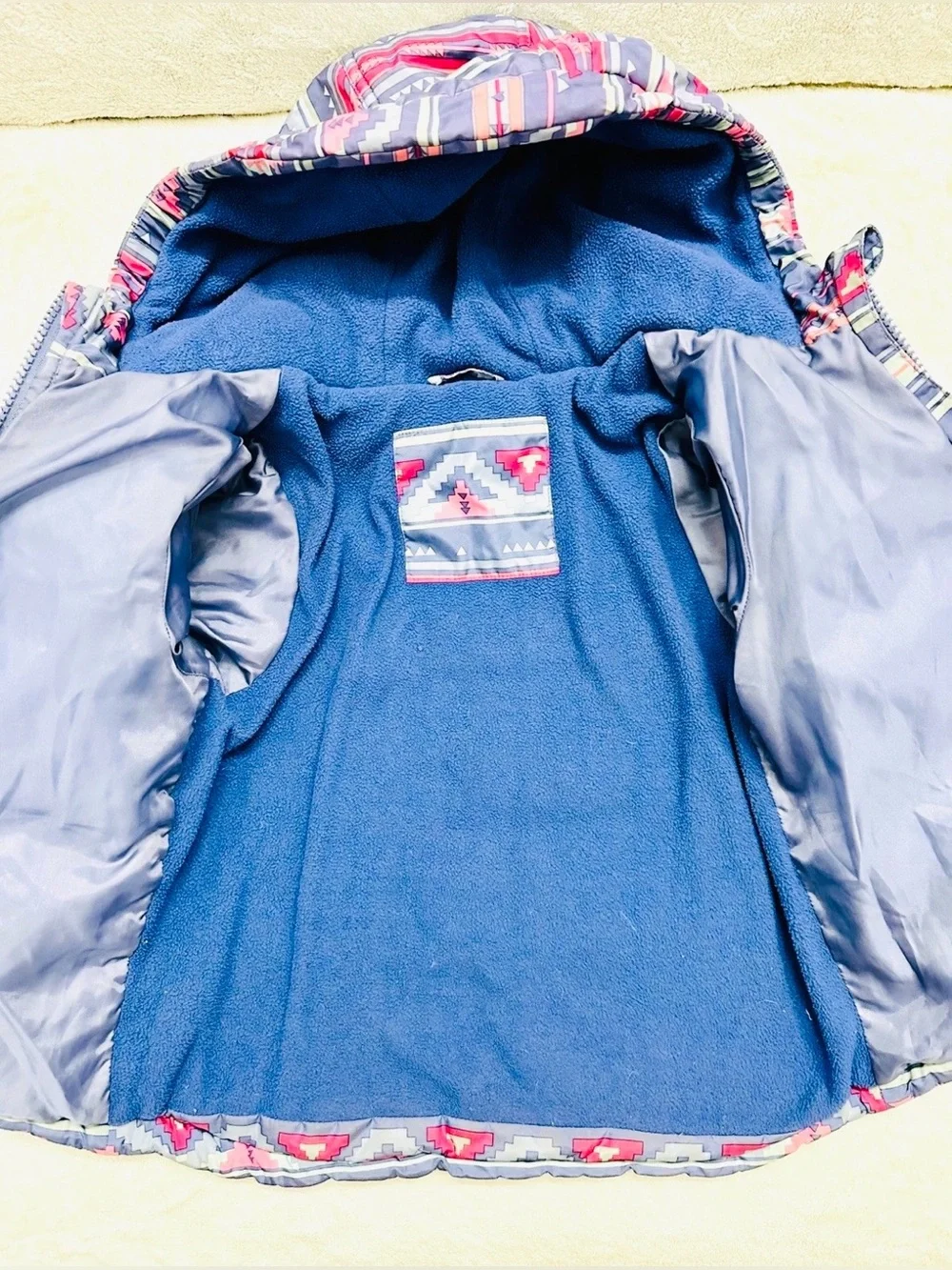 Girls Winter Set Hooded Zip Jacket Snowflake Fleece & Sweater Size 3T Years